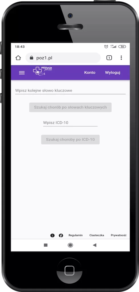 Ekran telefonu pokazujący wyszukiwarkę aplikacji.